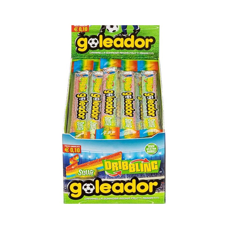 Goleador Dribbling lampone colora lingua 144 pezzi x 10 g Goleador